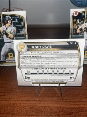 Cheap Sneaks Footwear/Sports Cards (5) Henry Davis 2023 Bowman Prospect Pittsburgh Pirates Card BP-14