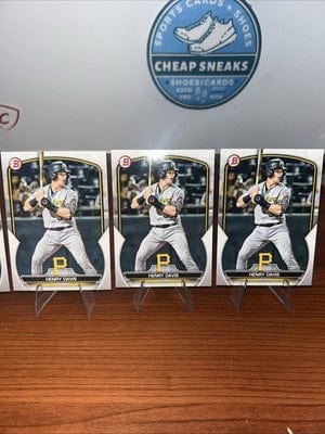 Cheap Sneaks Footwear/Sports Cards (5) Henry Davis 2023 Bowman Prospect Pittsburgh Pirates Card BP-14