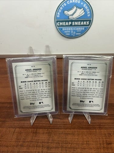 Cheap Sneaks Footwear/Sports Cards Adael Amador 2022 Bowman Platinum Top Prospect Colorado Rockies (X2) #