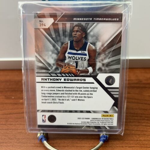 Cheap Sneaks Footwear/Sports Cards ANTHONY EDWARDS 2022 Panini Chronicles Xr Basketball #394 Minnesota Ti