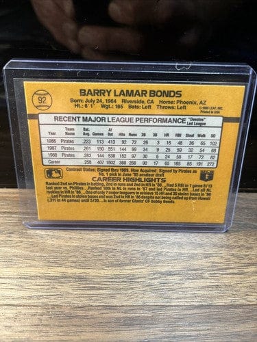 Cheap Sneaks Footwear/Sports Cards Barry Bonds 3 Card Lot 1990,91 Upper Deck , 89 Donruss