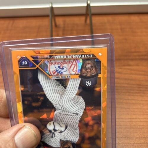 Cheap Sneaks Footwear/Sports Cards Baseball Card 15/25 Estevan Florial 2023 Topps Chrome Sapphire Orange Refrac.#USCS21