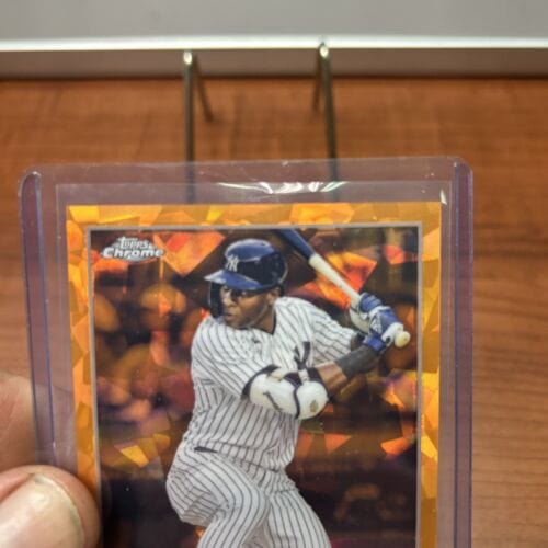 Cheap Sneaks Footwear/Sports Cards Baseball Card 15/25 Estevan Florial 2023 Topps Chrome Sapphire Orange Refrac.#USCS21