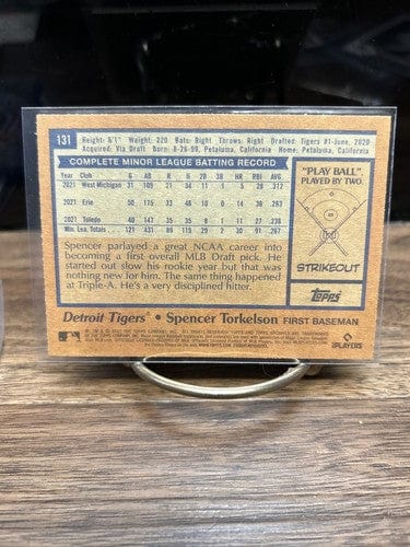 Cheap Sneaks Footwear/Sports Cards Baseball Card #175 Chrome Base 2022 Topps Archives SPENCER TORKELSON Rookie RC #131 Detroit Tigers