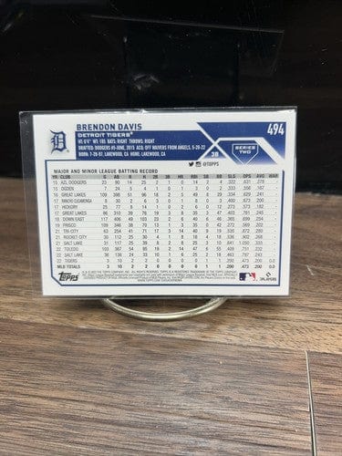 Cheap Sneaks Footwear/Sports Cards Baseball Card #175 Chrome Base 2023 Topps Series 2 Brendon Davis #494 RC Rookie Detroit Tigers Base