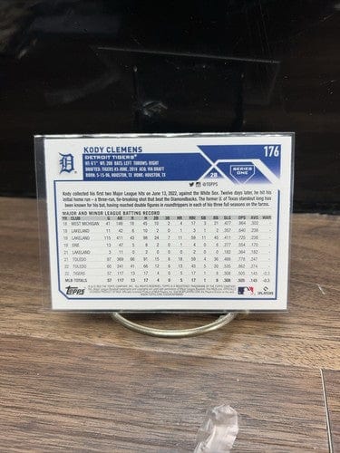 Cheap Sneaks Footwear/Sports Cards Baseball Card #175 Chrome Base Kody Clemens 2023 Topps Series 1 Rookie Card #176 Detroit Tigers RC