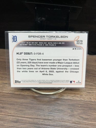Cheap Sneaks Footwear/Sports Cards Baseball Card #175 Chrome Base Spencer Torkelson 2022 Topps Update Rookie Debut Detroit Tigers #US79