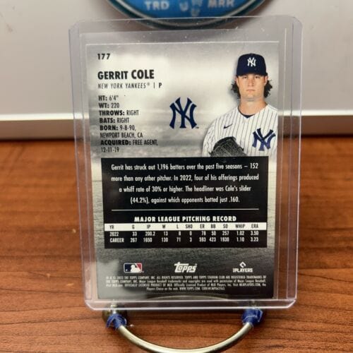Cheap Sneaks Footwear/Sports Cards Baseball Card #177 Gerrit Cole New york Yankees 2023 Topps Stadium Club