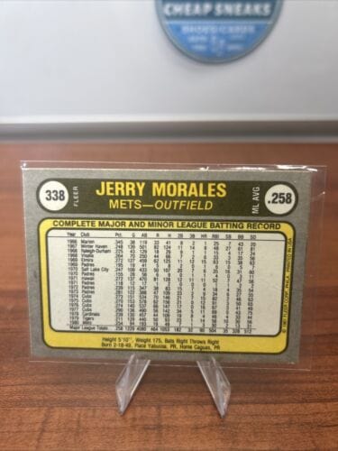 Cheap Sneaks Footwear/Sports Cards Baseball Card 1981 Fleer #338 Jerry Morales New York Mets