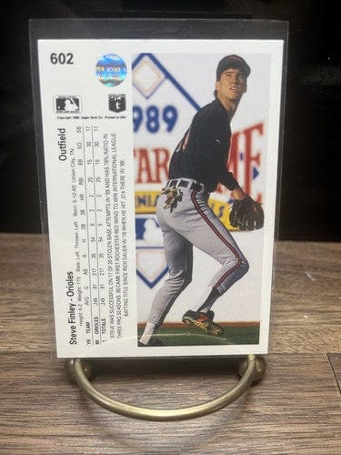 Cheap Sneaks Footwear/Sports Cards Baseball Card 1990 Upper Deck Steve Finley RC #602 Baltimore Orioles Rookie
