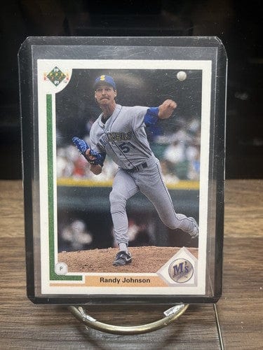 Cheap Sneaks Footwear/Sports Cards Baseball Card 1991 Upper Deck Randy Johnson Card #376 - Seattle Mariners (1)