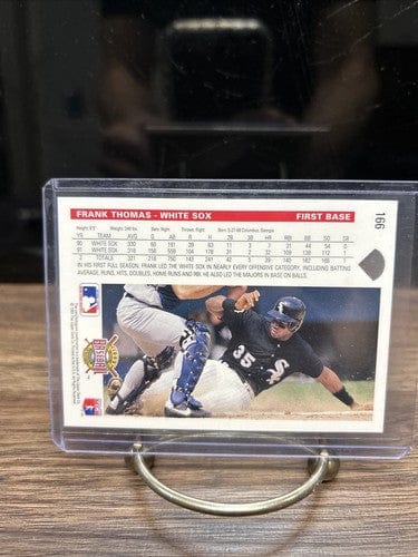 Cheap Sneaks Footwear/Sports Cards Baseball Card 1992 Frank Thomas Upper Deck #166 Near Mint Condition Chicago White So