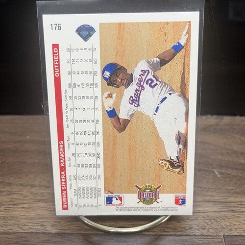 Cheap Sneaks Footwear/Sports Cards Baseball Card 1992 Upper Deck Ruben Sierra #176 Texas Rangers