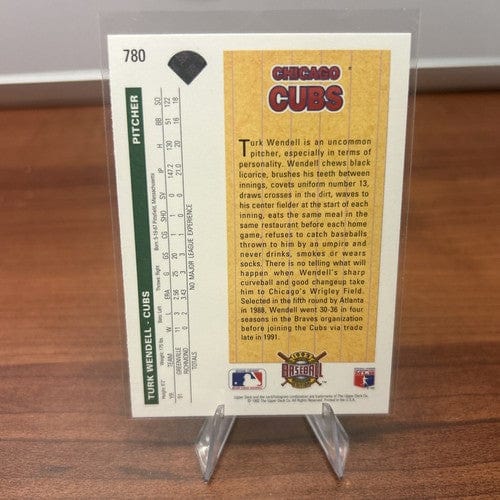 Cheap Sneaks Footwear/Sports Cards Baseball Card 1992 Upper Deck Turk Wendell #780 Diamond Debuts Chicago Cubs Rookie R