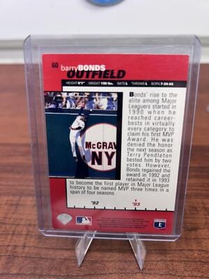 Cheap Sneaks Footwear/Sports Cards Baseball Card 1995 Collector's Choice #60 Barry Bonds