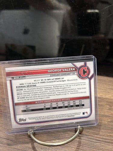 Cheap Sneaks Footwear/Sports Cards Baseball Card 1st Edition George Valera 2022 1st Bowman Cleveland Guardians Bball Ca