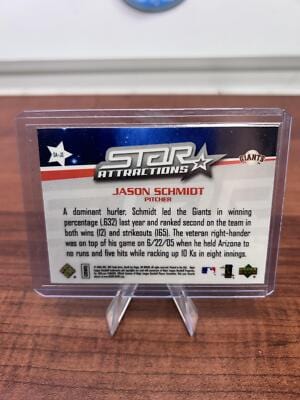 Cheap Sneaks Footwear/Sports Cards Baseball Card 2006 Upper Deck #SA-JS Jason Schmidt Star Attractions