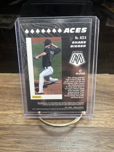 Cheap Sneaks Footwear/Sports Cards Baseball Card 2021 Panini Mosaic - Shane Bieber Aces No. ACE4