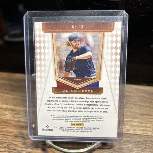 Cheap Sneaks Footwear/Sports Cards Baseball Card 2021 Timeless Treasures #13 Ian Anderson Rookie Braves 03