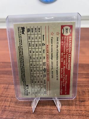 Cheap Sneaks Footwear/Sports Cards Baseball Card 2021 Topps Chrome Platinum Anniversary #331 Brandon Crawford Prism Ref
