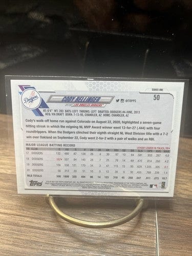 Cheap Sneaks Footwear/Sports Cards Baseball Card 2021 Topps Cody Bellinger #50 Los Angeles Dodgers