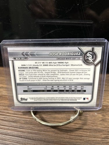 Cheap Sneaks Footwear/Sports Cards Baseball Card 2022 Bowman Chrome Mojo Refractor #BCP-185 Jose Rodriguez Chicago Whit