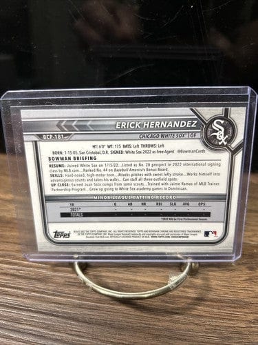 Cheap Sneaks Footwear/Sports Cards Baseball Card 2022 Bowman Chrome Mojo Refractor Erick Hernandez #BCP-181