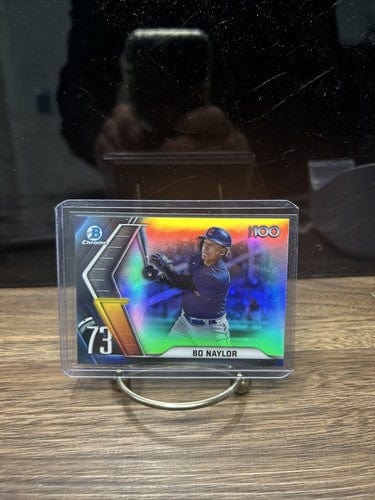 Cheap Sneaks Footwear/Sports Cards Baseball Card 2022 Bowman Chrome Scouts Top 100 Guardians Baseball Card #BTP73 Bo Na