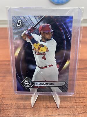 Cheap Sneaks Footwear/Sports Cards Baseball Card 2022 Bowman Platinum #93 Yadier Molina Ice Foilboard