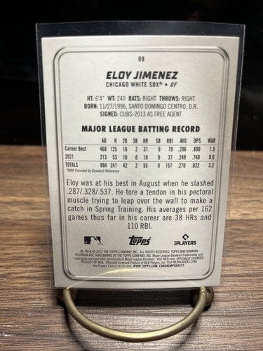 Cheap Sneaks Footwear/Sports Cards Baseball Card 2022 Bowman Platinum #99 Eloy Jimenez Chicago White Sox