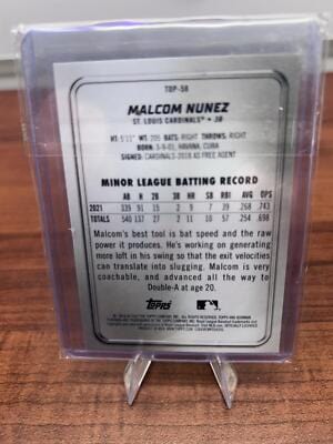 Cheap Sneaks Footwear/Sports Cards Baseball Card 2022 Bowman Platinum #TOP-58 Malcom Nunez Top Prospects