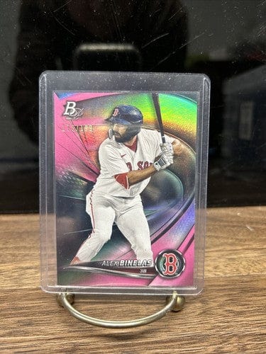 Cheap Sneaks Footwear/Sports Cards Baseball Card 2022 Bowman Platinum Top Prospects Pink Refractor Alex Binelas /199