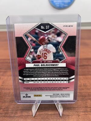 Cheap Sneaks Footwear/Sports Cards Baseball Card 2022 Panini Mosaic #37 Paul Goldschmidt Silver Prizm