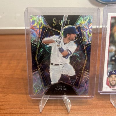 Cheap Sneaks Footwear/Sports Cards Baseball Card 2022 Panini Select Scope Chris Taylor #185 Premier Level Prizm Dodgers