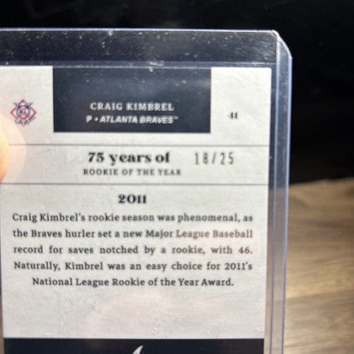 Cheap Sneaks Footwear/Sports Cards Baseball Card 2022 Topps 75th Anniv Of The ROY Craig Kimbrel Braves #14 Blue Sapphir