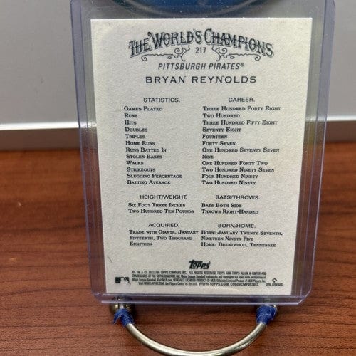 Cheap Sneaks Footwear/Sports Cards Baseball Card 2022 Topps Allen & Ginter #217 Bryan Reynolds Pittsburgh Pirates