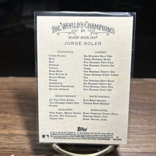 Cheap Sneaks Footwear/Sports Cards Baseball Card 2022 Topps Allen & Ginter Jorge Soler MINI SP Base Parallel #301
