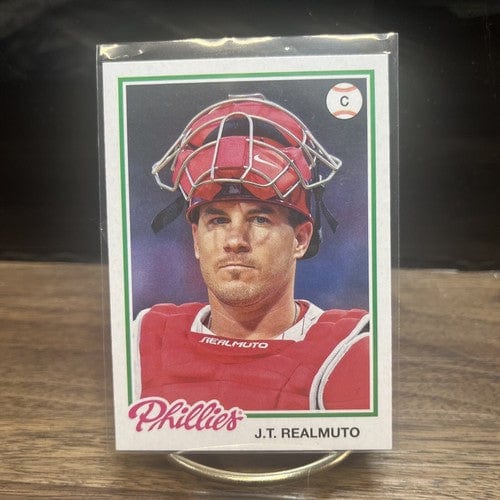Cheap Sneaks Footwear/Sports Cards Baseball Card 2022 Topps Archives Baseball. J. T. REALMUTO. #139. Philadelphia Phill