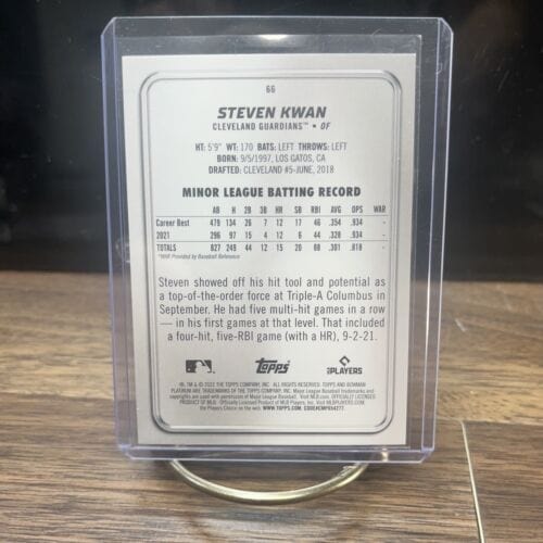 Cheap Sneaks Footwear/Sports Cards Baseball Card 2022 Topps Bowman Platinum Steven Kwan Rookie RC #66 Cleveland Guardia