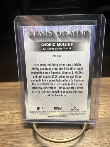 Cheap Sneaks Footwear/Sports Cards Baseball Card 2022 Topps Cedric Mullins Stars of MLB Insert #SMLB-36 Baltimore Oriol