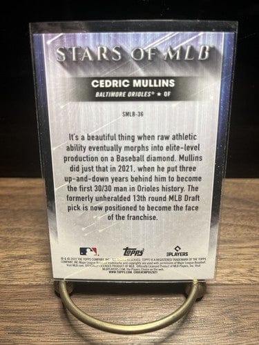 Cheap Sneaks Footwear/Sports Cards Baseball Card 2022 Topps Cedric Mullins Stars of MLB Insert #SMLB-36 Baltimore Oriol