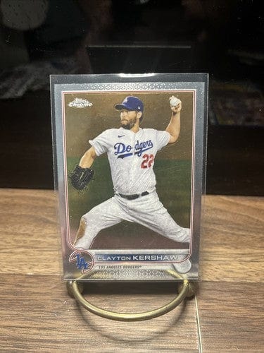 Cheap Sneaks Footwear/Sports Cards Baseball Card 2022 Topps Chrome Base #183 Clayton Kershaw - Los Angeles Dodgers