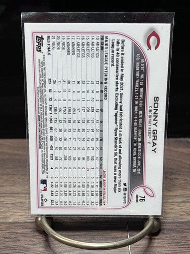 Cheap Sneaks Footwear/Sports Cards Baseball Card 2022 Topps Chrome Base #76 Sonny Gray - Cincinnati Reds