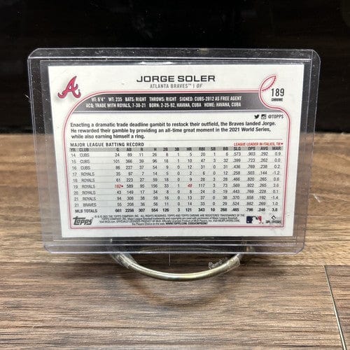 Cheap Sneaks Footwear/Sports Cards Baseball Card 2022 Topps Chrome Baseball # 189 Jorge Soler