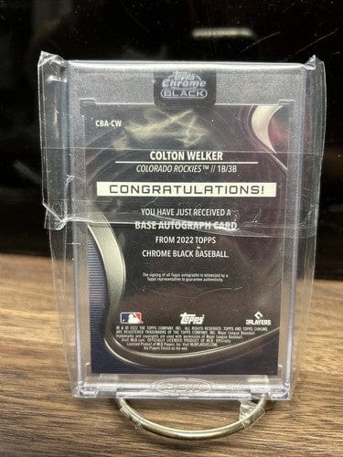 Cheap Sneaks Footwear/Sports Cards Baseball Card 2022 Topps Chrome Black Colton Welker Refractor Rookie Auto RC #61/150