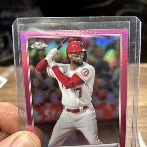 Cheap Sneaks Footwear/Sports Cards Baseball Card 2022 TOPPS CHROME PINK REFRACTOR # 203 - JO ADELL - LOS ANGELES ANGELS
