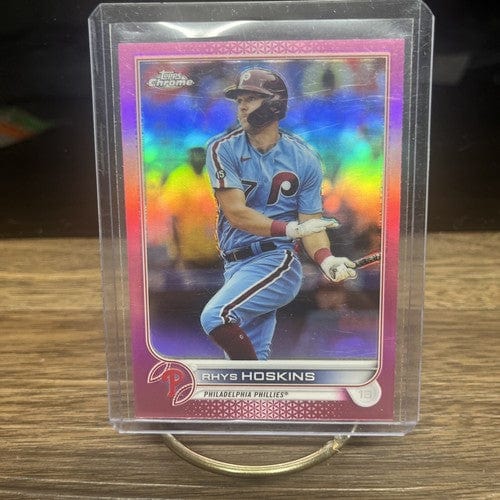 Cheap Sneaks Footwear/Sports Cards Baseball Card 2022 Topps Chrome Pink Refractor Rhys Hoskins #8