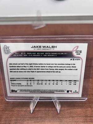 Cheap Sneaks Footwear/Sports Cards Baseball Card 2022 Topps Chrome Update #USC156 Jake Walsh