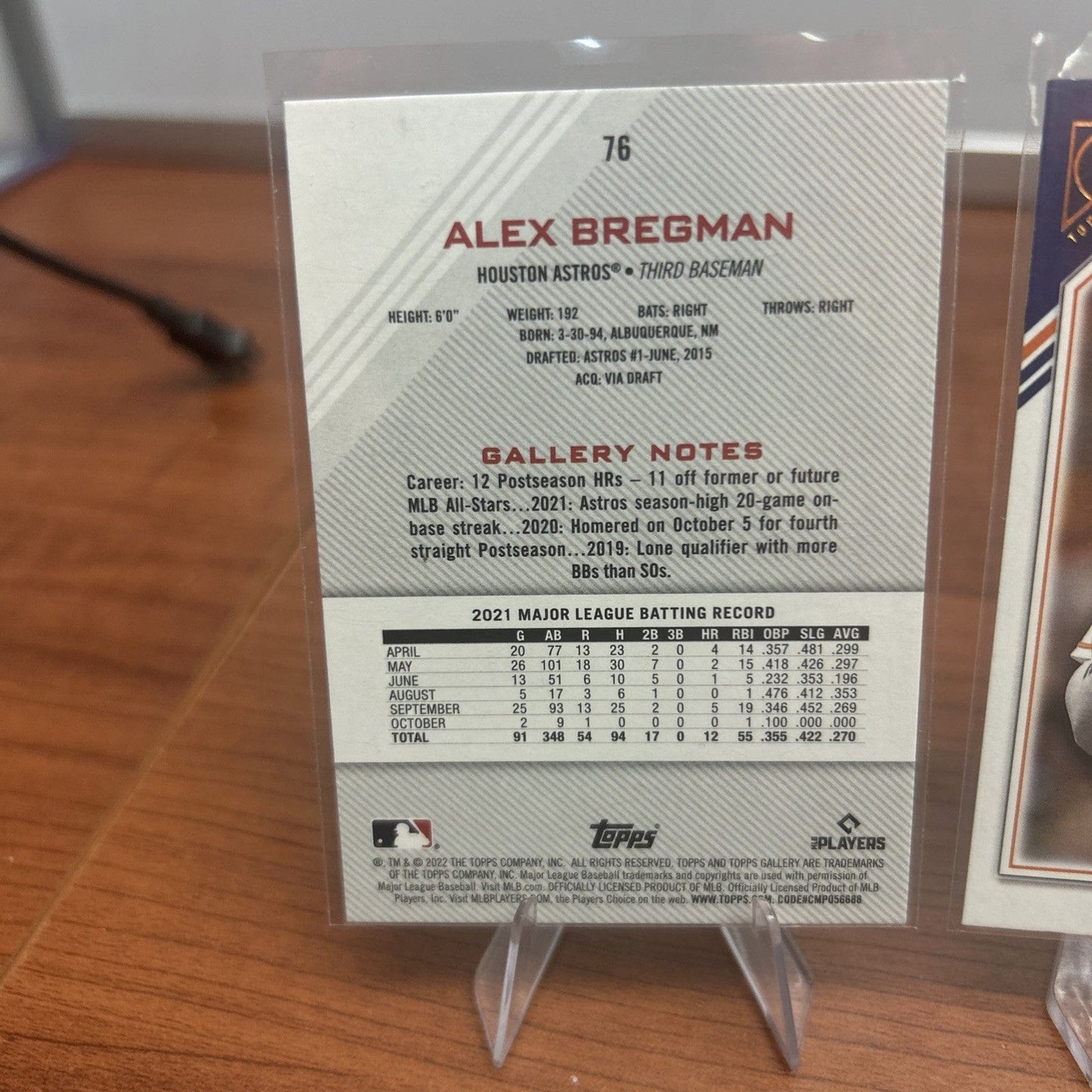 Cheap Sneaks Footwear/Sports Cards Baseball Card 2022 TOPPS GALLERY #76 ALEX BREGMAN HOUSTON ASTROS BASEBALL