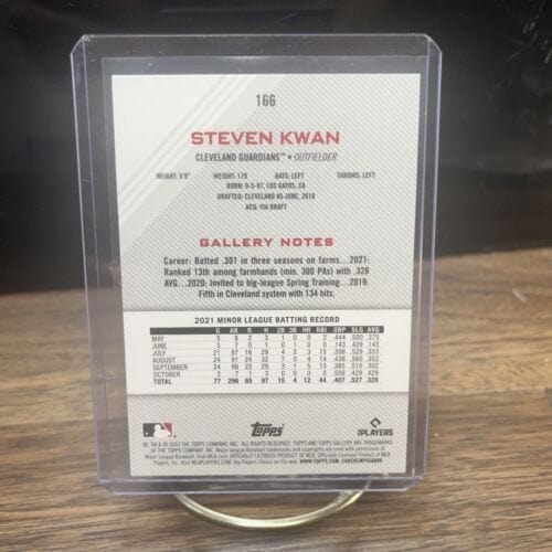 Cheap Sneaks Footwear/Sports Cards Baseball Card 2022 Topps Gallery Steven Kwan RC #166 Cleveland Guardians